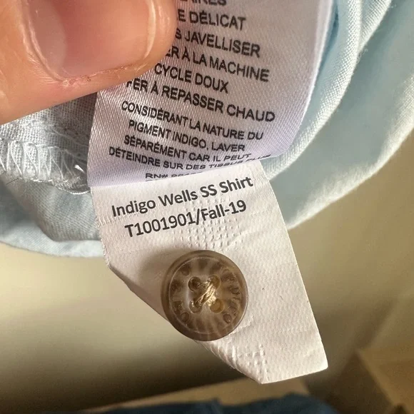 NWT Toad & Co Indigo Wells Tree Embroidered Short Sleeve Shirt - Picture 8 of 9